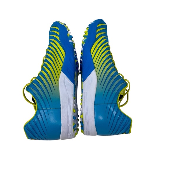 Hoka One One Evo‎ XC Spikes Men’s Size 12 Track Cross Country Blue Citrus Yellow - Picture 5 of 10